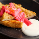 Rebecca Seal French Toast With Poached Rhubarb recipe on Sunday Brunch