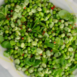 Jamie Oliver peas with beans, chilli and mint recipe on Jamie’s Quick & Easy Food