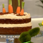 Juliet Sears carrot patch cake recipe for Easter on This Morning