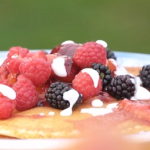 John Torode Easter pancakes with fruit coulis recipe on This Morning