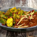 Nisha Katona jackfruit curry with poppy seed potatoes recipe on Sunday Brunch