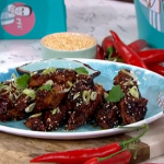 Phil Vickery Korean fried chicken with a cucumber relish recipe on This Morning