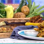 Phil Vickery tasty summer tapas with pork and beans recipe on This Morning