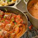 Cowboy meatballs and beans recipe on Hairy Bikers: Route 66
