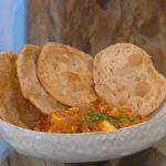 Vivek Singh paneer butter masala with puris recipe on Saturday Kitchen