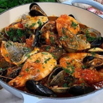Angela Hartnett seafood stew with cherry tomatoes recipe on This Morning