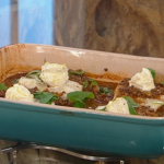 Marcus Wareing baked haddock with lentils and mascarpone cheese recipe on Saturday Kitchen