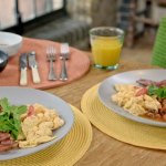 Zoe’s Ghanaian red red bean stew with scrambled eggs recipe on Nadia’s Family Feasts