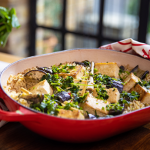 John Torode One Pot Thai Rice with Tofu and Aubergine recipe on John and Lisa’s Weekend Kitchen