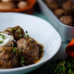 Simon Rimmer Duck Meatballs with Mushrooms recipe on Sunday Brunch
