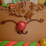 Juliet Sear Christmas reindeer cake recipe on Beautiful Baking with Juliet Sear