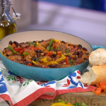 Jack Monroe spicy meatball and three beans pepper stew recipe on This Morning