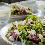 Tom Kerridge beetroot farro salad with Dijon mustard dressing recipe on Lose Weight and Get Fit