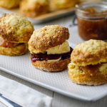 Simon Rimmer cheese scones with apple chutney recipe on Sunday Brunch