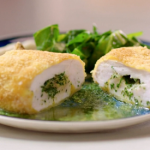 John Torode chicken kiev with herb butter and butter bean mash recipe on John and Lisa’s Weekend Kitchen