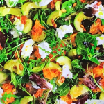 Harissa squash salad with avocados and buffalo mozzarella recipe on Jamie’s Quick and Easy Food