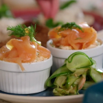John Torode salmon mousse with capers recipe on John and Lisa’s Weekend Kitchen