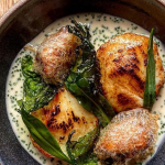 Tommy Banks Honey Glazed Cod Cheeks with Battered Mussels recipe on Sunday Brunch