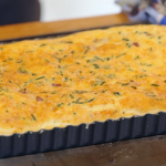 Juliet Sear mum’s quiche with vegetarian bacon recipe on Ainsley’s Food We Love