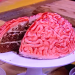 John Whaite Halloween brain cake recipe on Steph’s Packed Lunch