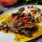 Simon Rimmer duck with walnuts, pomegranate and mash potatoes recipe on Sunday Brunch