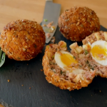 Candice Brown ham hock and apple Scotch egg recipe on Ainsley’s Food We Love
