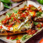 Simon Rimmer molletes with fried eggs, pico de gallo and hot sauce recipe on Sunday Brunch