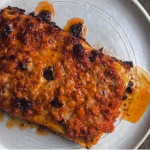 Ixta Belfrage Prawn and Requeijao Lasagne with Dende Chilli Oil recipe on Sunday Brunch