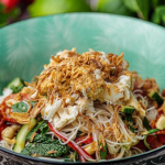Simon Rimmer Crab Noodle and Peanut Salad recipe on Sunday Brunch
