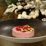 Richard Bainbridge marshmallow cheesecake with cranberries recipe on Saturday Kitchen