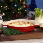 Clodagh McKenna Christmas fish pie with fennel and cheese recipe on This Morning