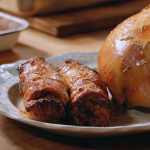 Jamie Oliver turkey crown with honey glazed rolled and stuffed turkey legs recipe on  Jamie: Keep Cooking at Christmas