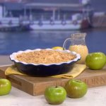 Phil Vickery winter apple crumble with lemon zest recipe on This Morning