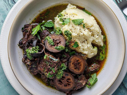 Simon Rimmer Slow Cooked Beef with Salsa Verde recipe on Sunday Brunch