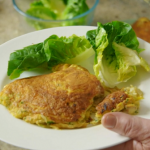 Rick Stein crab omelette with clotted cream recipe on Rick Stein’s Cornwall