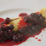 Rick Stein blackberry compote with vodka drizzle pancakes recipe on Rick Stein’s Cornwall