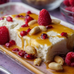 Simon Rimmer coconut parfait with salted caramel and peanuts recipe on Sunday Brunch