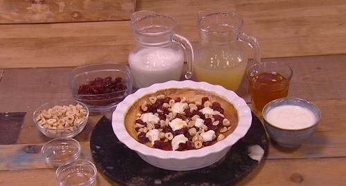 John Whaite spiced apple and cranberry rice pudding recipe on Steph’s