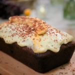 Ed Balls banana bread with cream cheese frosting recipe on Celebrity best Home Cook