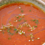 Raymond Blanc tomato soup with olive oil recipe on Simply Raymond Blanc