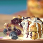 Simon Rimmer Baked Brioche Custard Cake with Blueberries recipe on Sunday Brunch