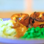 Kate Humble toad in the hole with onion gravy recipe on Escape To The Farm