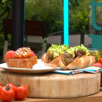 Tom Kerridge ultimate hot dog with pigs in blanket, pickles and cheese recipe on This Morning