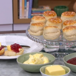 James Martin foolproof scones with homemade raspberry jam recipe on This Morning
