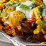 Simon Rimmer Spicy Mexican Sweet Potato with Smoked Tofu recipe on Sunday Brunch
