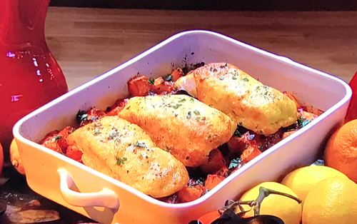 Simon Rimmer Spanish Hake With Patatas Bravas Recipe On Steph’s Packed Lunch The Talent Zone