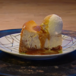 Simon Rimmer peanut butter and jelly cheesecake recipe on Steph’s Packed Lunch