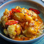 Simon Rimmer Dynamite Cauliflower with a chilli, sriracha  and yuzu sauce recipe on Sunday Brunch