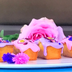Peggy Porschen Summer Berries and Blossoms Cupcake recipe on Sunday Brunch