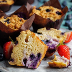 Simon Rimmer blueberry and ginger cheesecake muffins recipe on Sunday Brunch